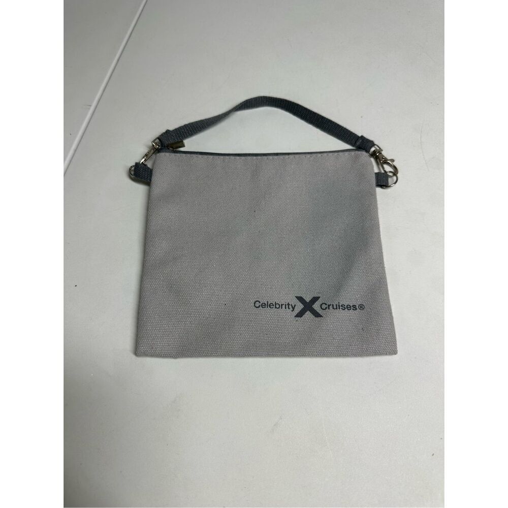 CELEBRITY CRUISES Logo Grey Canvas Pouch